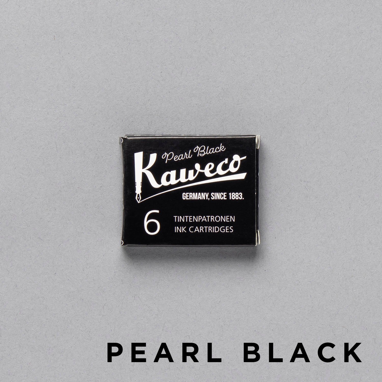 KAWECO カヴェコ インクカートリッジ6本入り パールブラック インクカートリッジ 筆記具