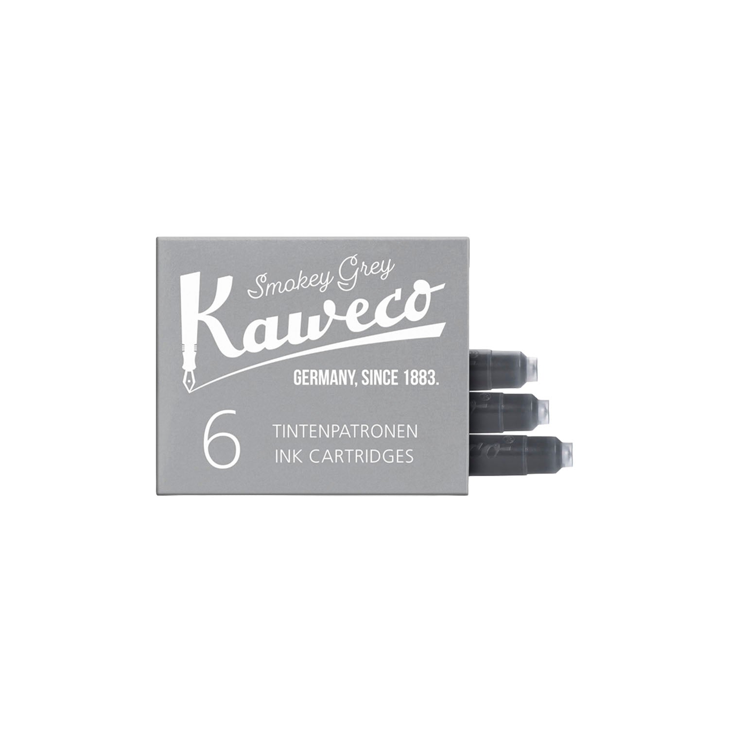 KAWECO カヴェコ インクカートリッジ6本入り スモーキーグレー インクカートリッジ 筆記具