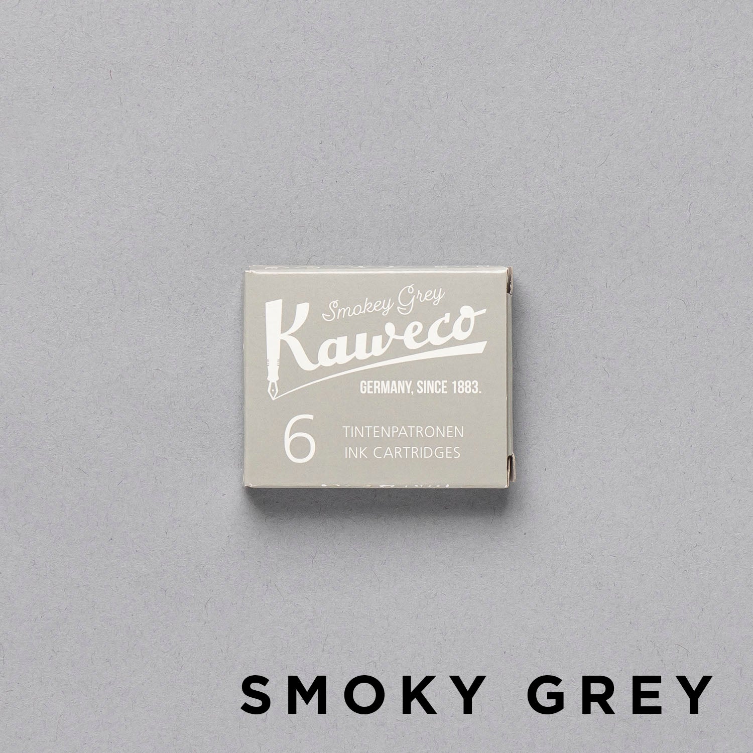 KAWECO カヴェコ インクカートリッジ6本入り スモーキーグレー インクカートリッジ 筆記具
