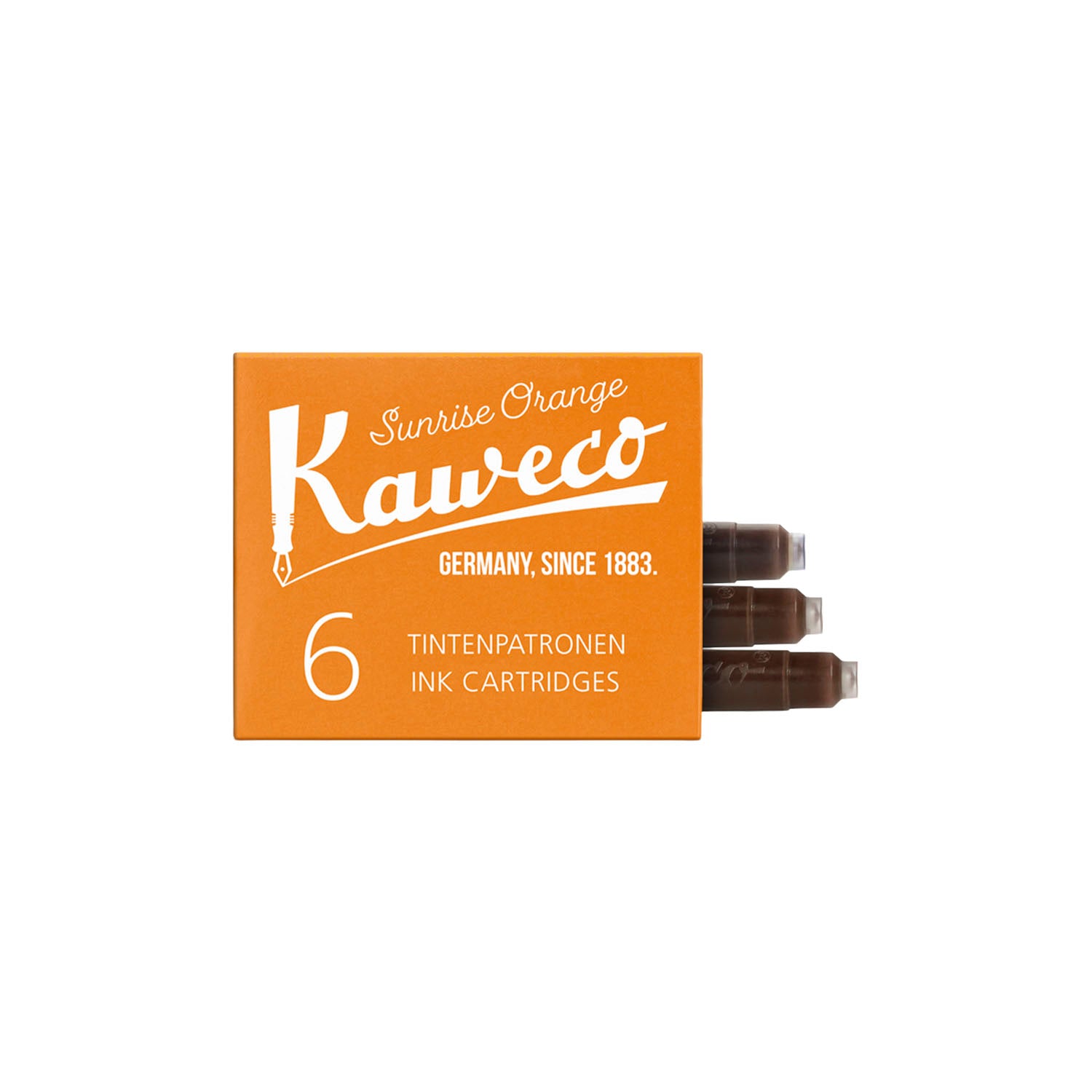 KAWECO カヴェコ インクカートリッジ6本入り サンライズオレンジ インクカートリッジ 筆記具