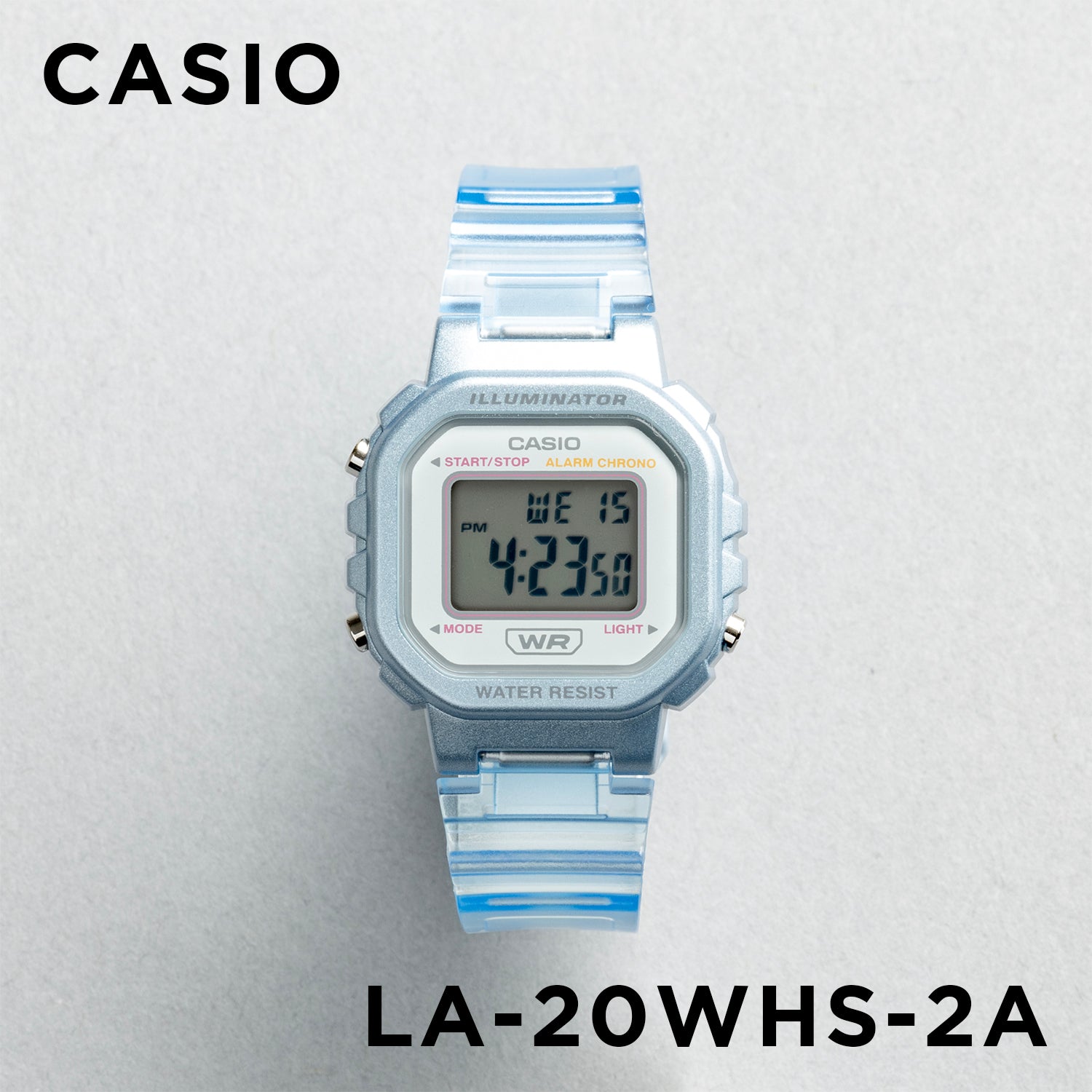 CASIO カシオ LA-20WHS-2A ブルー ブルー文字盤 デジタル レディース 腕時計