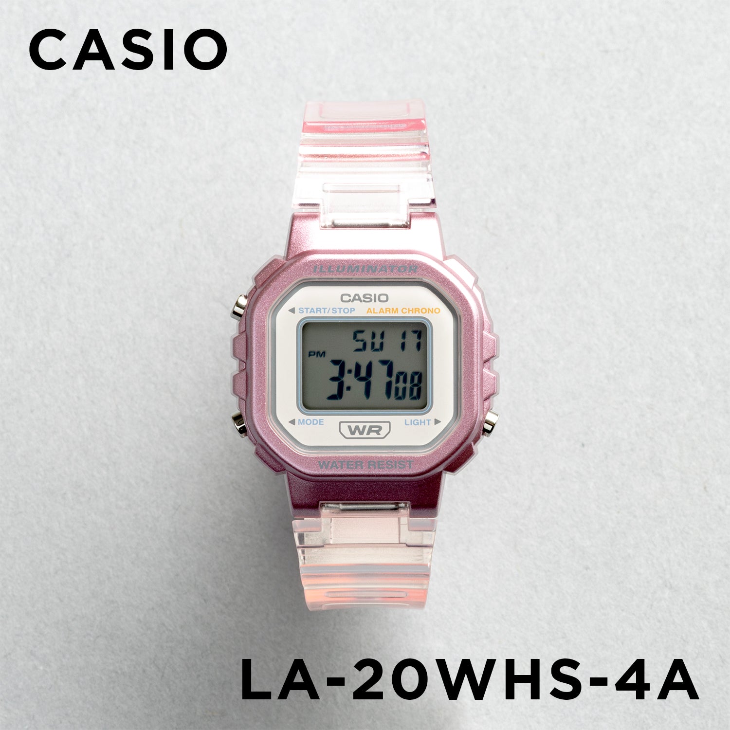 CASIO カシオ LA-20WHS-4A ピンク ピンク文字盤 デジタル レディース 腕時計