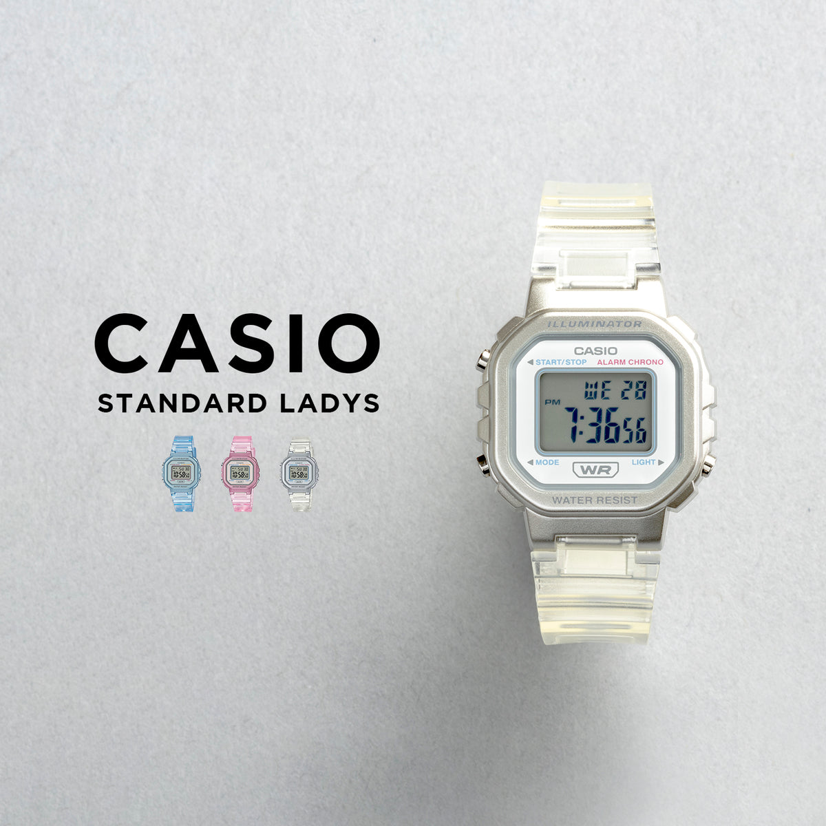 CASIO カシオ LA-20WHS レディース 腕時計 日常生活用防水 10年保証