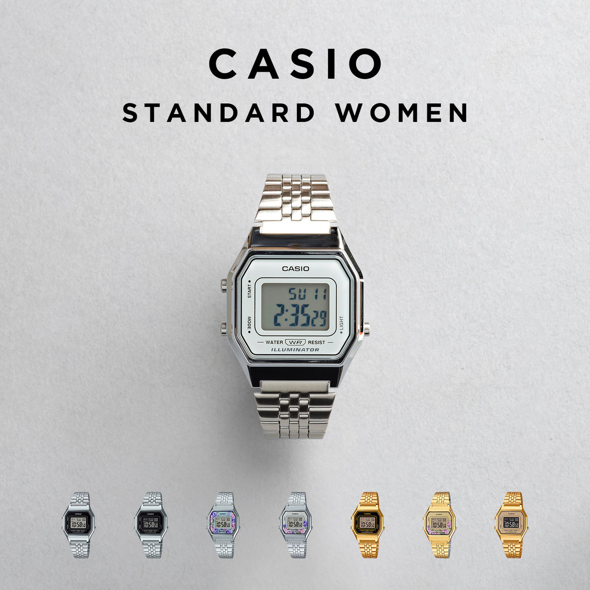 CASIO カシオ LA680WA レディース 腕時計 日常生活用防水 10年保証