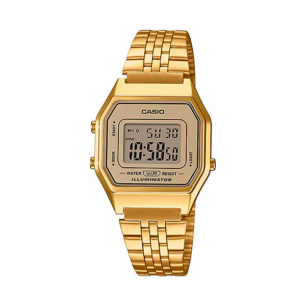 CASIO カシオ LA680WGA-9 ゴールド ゴールド文字盤 デジタル レディース 腕時計