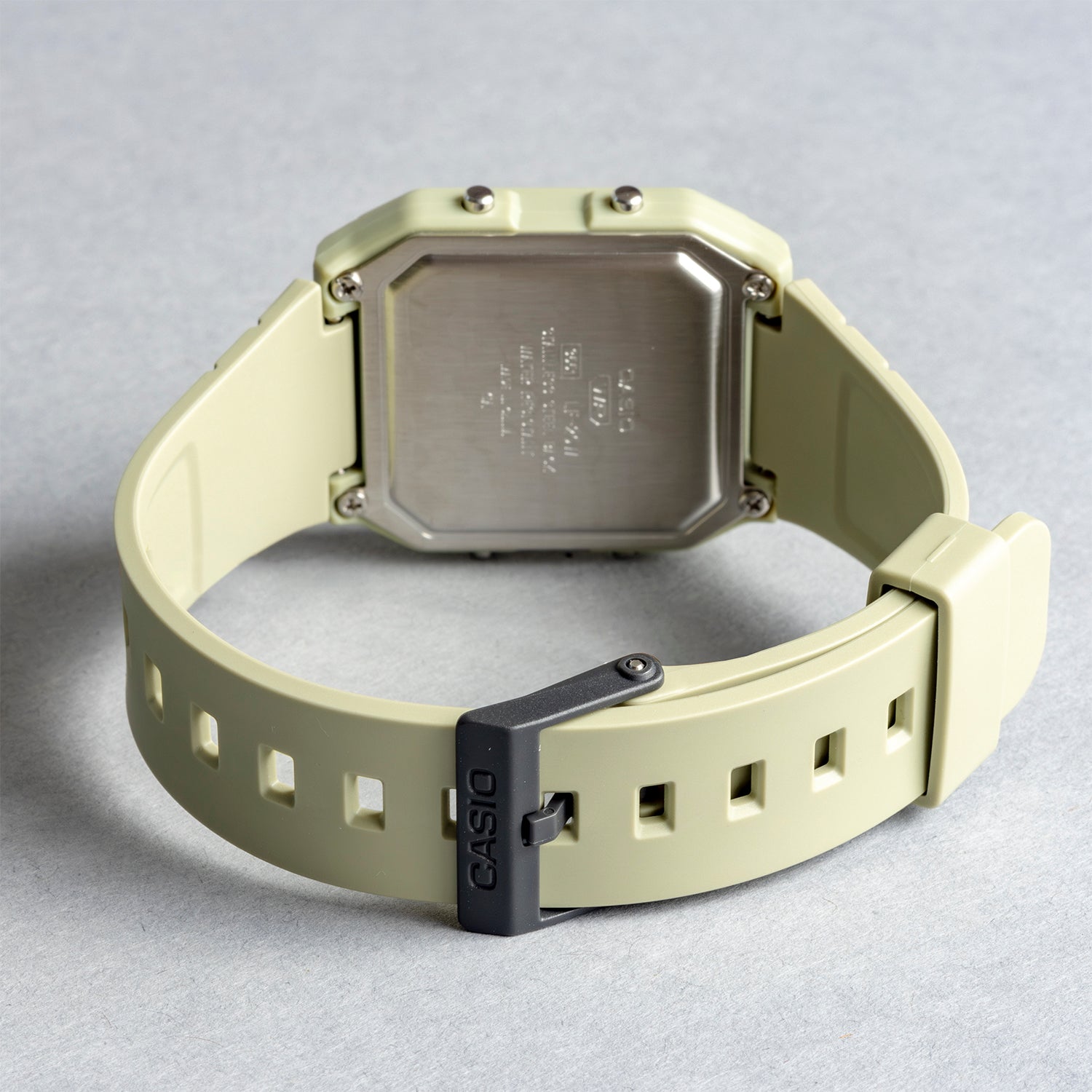 CASIO カシオ LF-20W-3A カーキ ブラック文字盤 デジタル ユニセックス 腕時計 ベルト