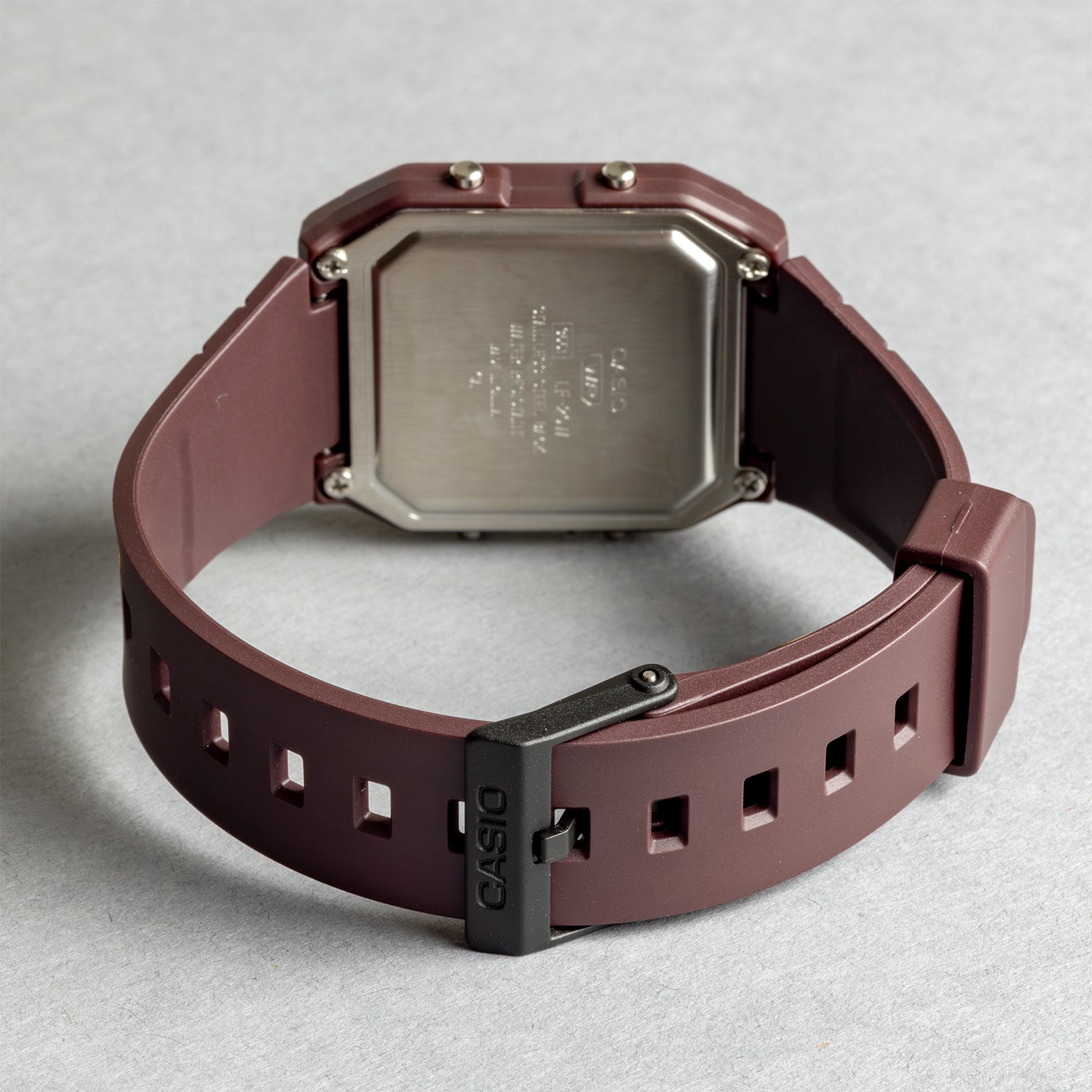 CASIO カシオ LF-20W-5A ブラウン ブラック文字盤 デジタル ユニセックス 腕時計 ベルト