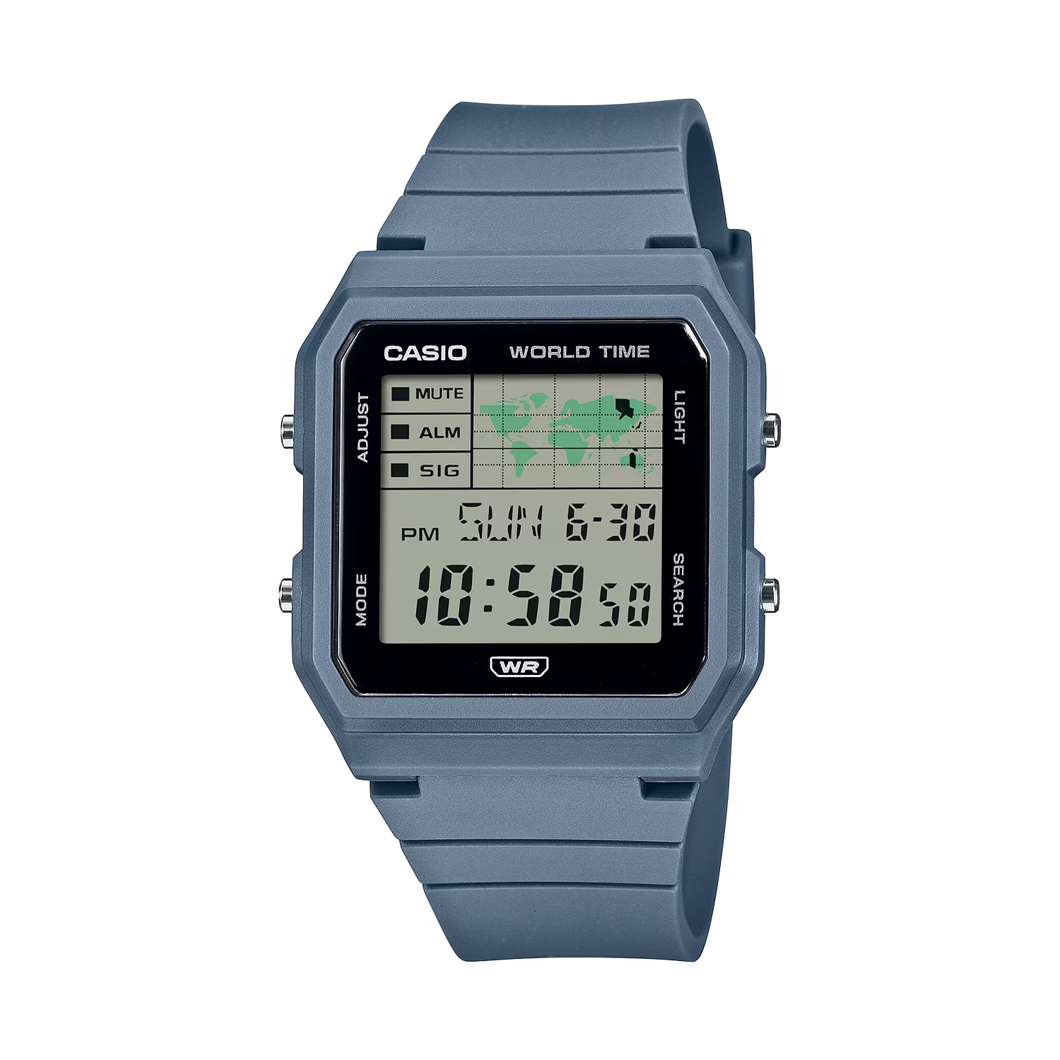 CASIO カシオ LF-30W-2A ブルー ブラック文字盤 デジタル レディース 腕時計