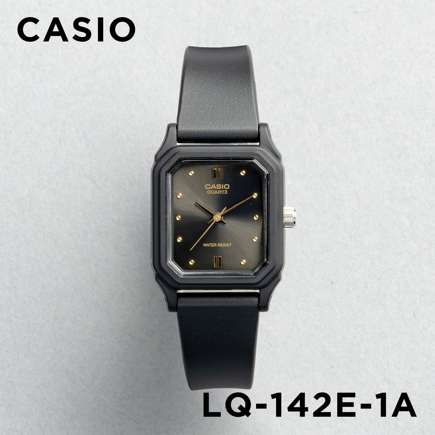 CASIO カシオ LQ-142E-1A ブラック ブラック文字盤 アナログ レディース 腕時計