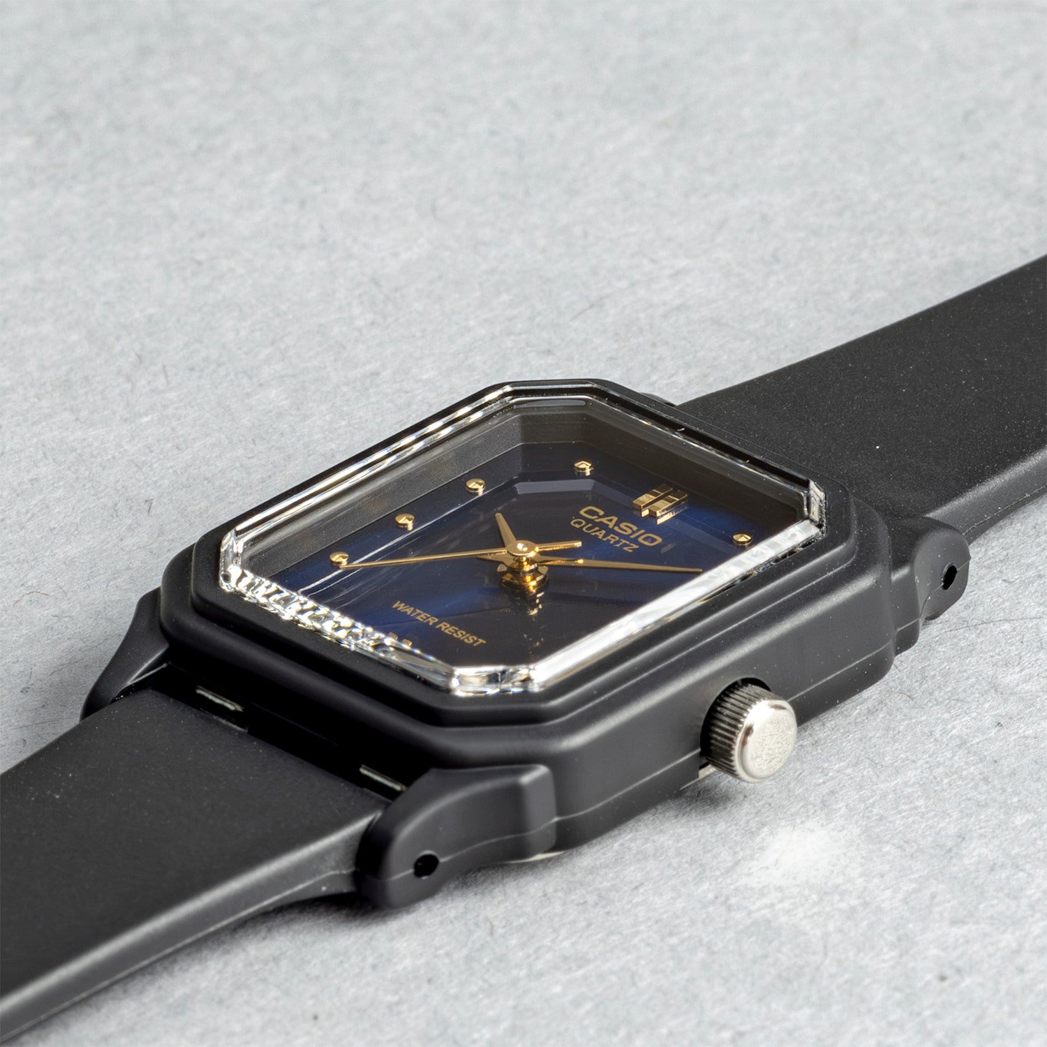 CASIO カシオ LQ-142E-2A ブラック ブルー文字盤 アナログ レディース 腕時計