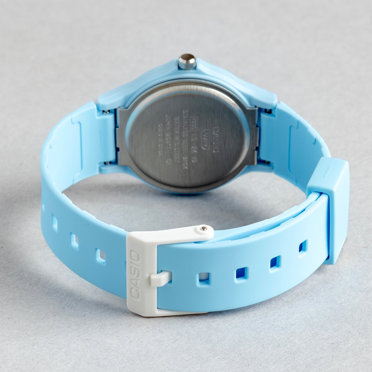 CASIO カシオ LQ-24B-2B ライトブルー ライトブルー文字盤 アナログ レディース 腕時計 ベルト
