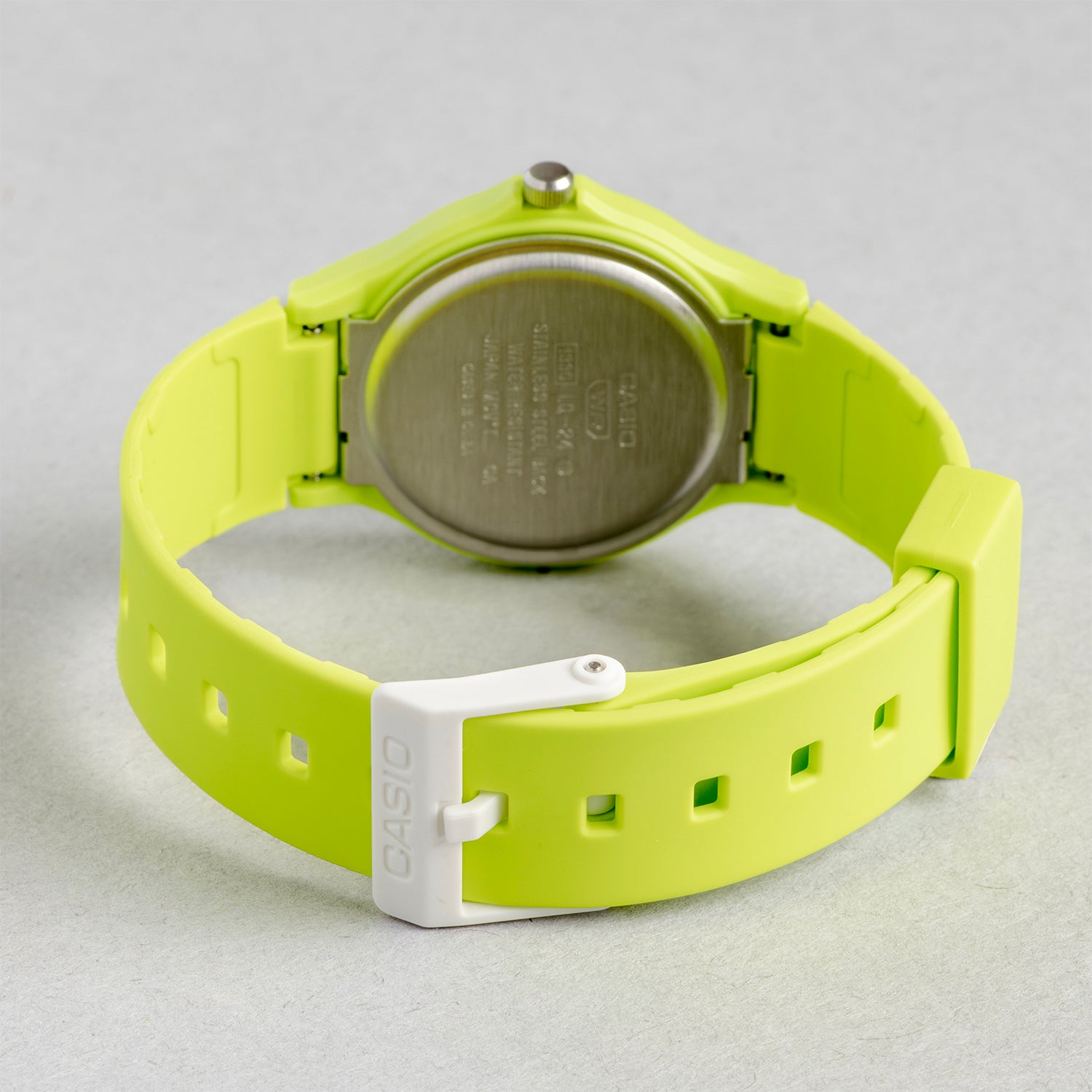 CASIO カシオ LQ-24B-3B ライムグリーン ライムグリーン文字盤 アナログ レディース 腕時計 ベルト