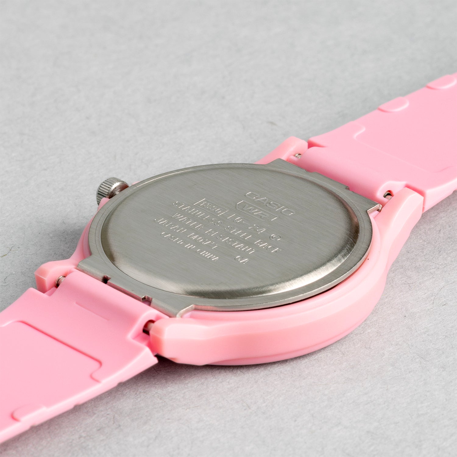 CASIO カシオ LQ-24B-4B ピンク ピンク文字盤 アナログ レディース 腕時計 ケースバック
