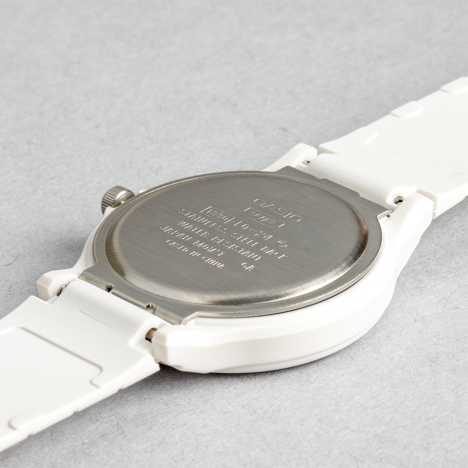 CASIO カシオ LQ-24B-7B ホワイト ホワイト文字盤 アナログ レディース 腕時計 ケースバック