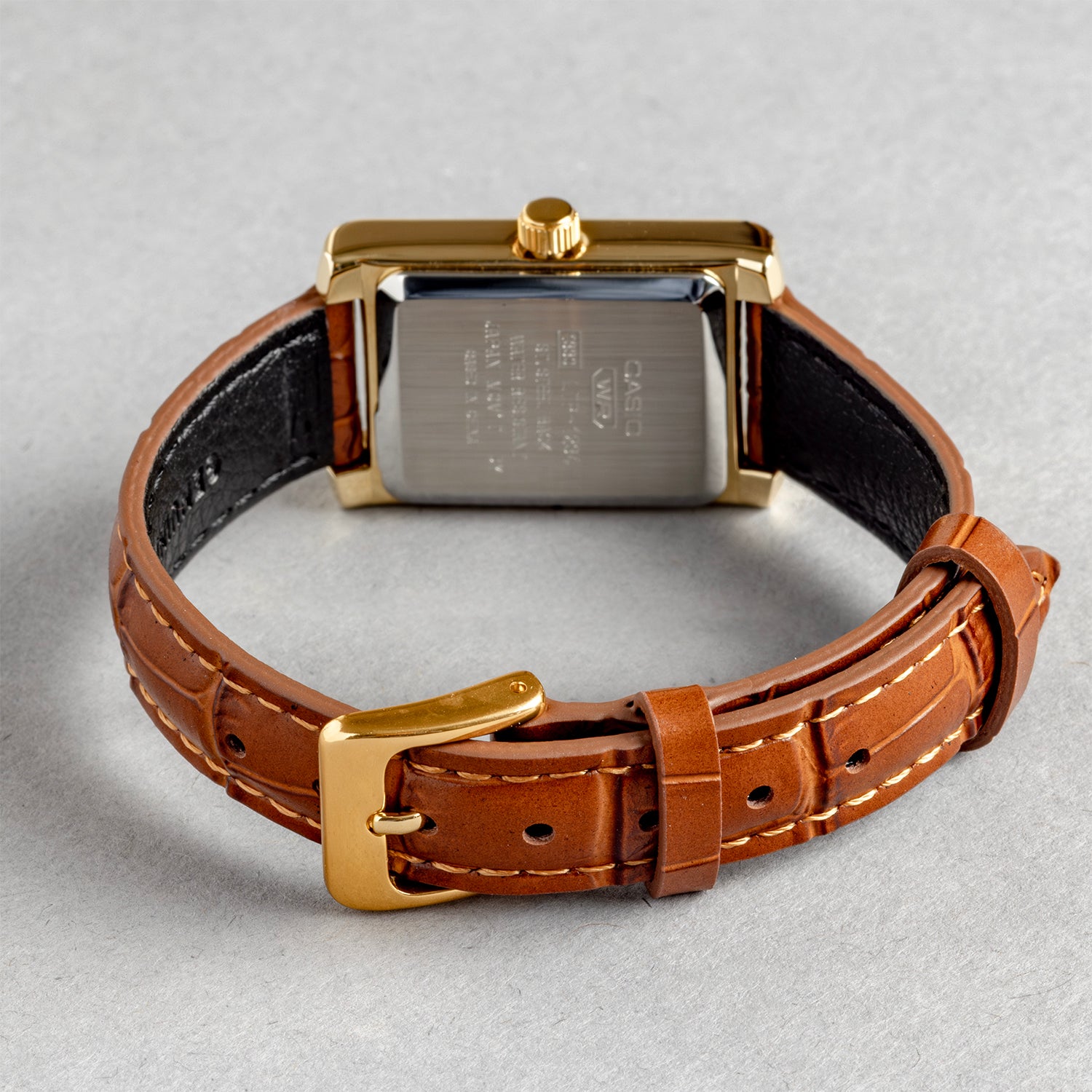 CASIO カシオ LTP-1234GLL-7A ブラウン シルバー文字盤 アナログ レディース 腕時計 ベルト