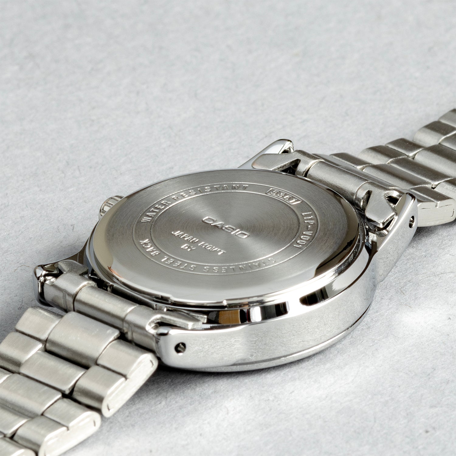 CASIO カシオ LTP-V001D-1B シルバー ブラック文字盤 アナログ レディース 腕時計