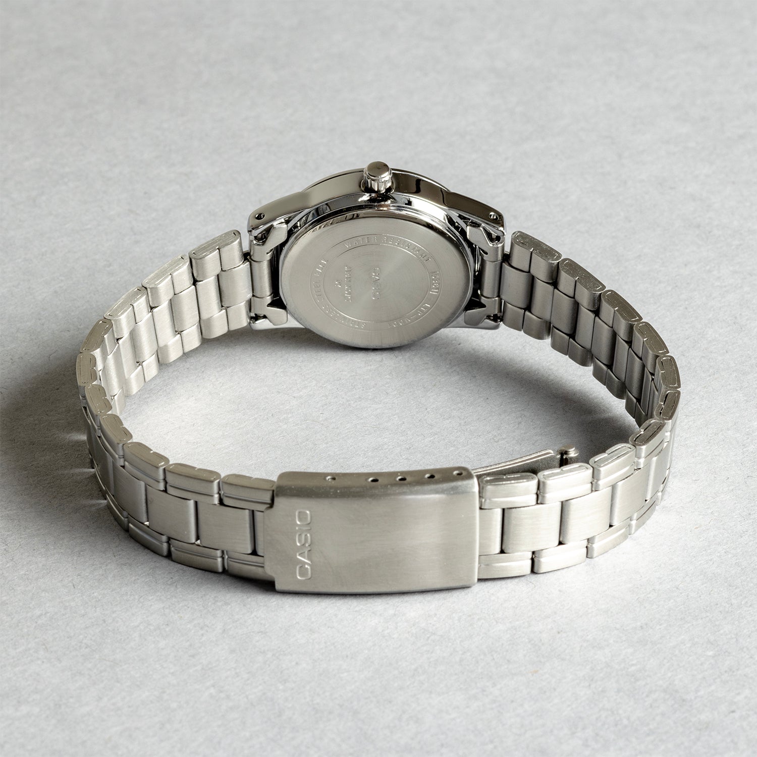 CASIO カシオ LTP-V001D-1B シルバー ブラック文字盤 アナログ レディース 腕時計