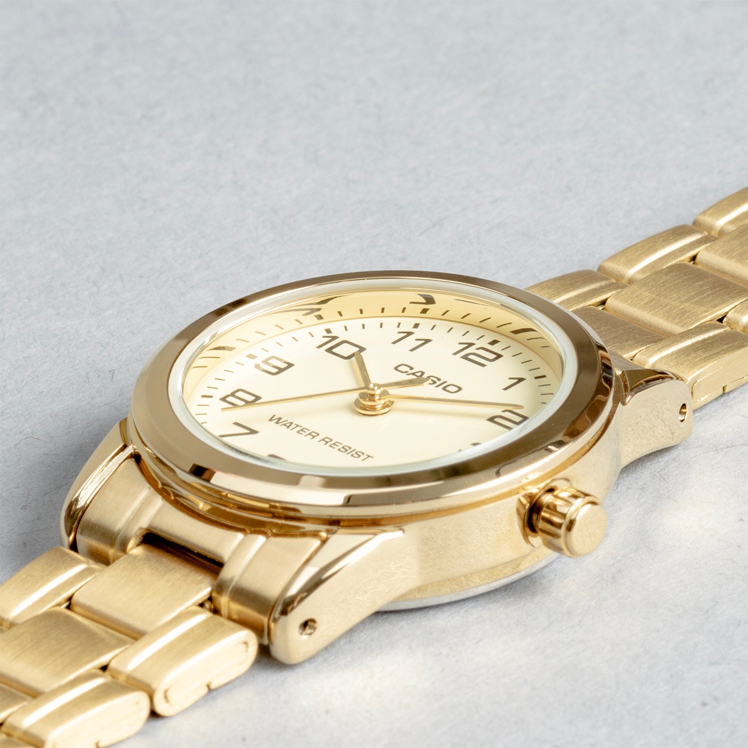 CASIO カシオ LTP-V001G-9B ゴールド イエロー文字盤 アナログ レディース 腕時計