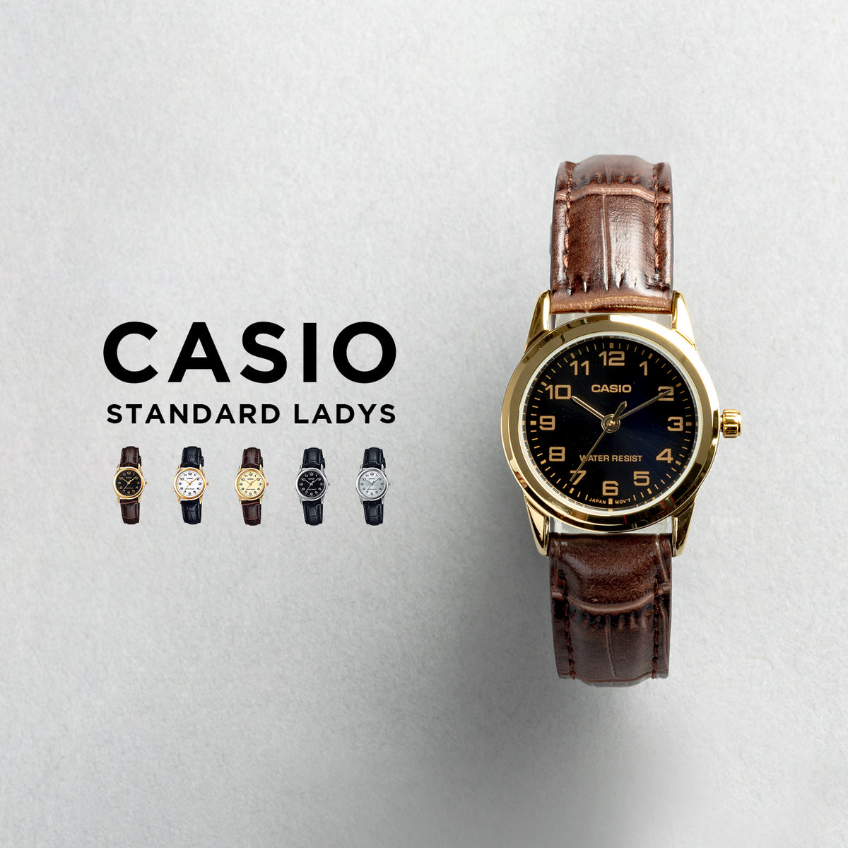 CASIO カシオ LTP-V001L レディース 腕時計 日常生活用防水 10年保証