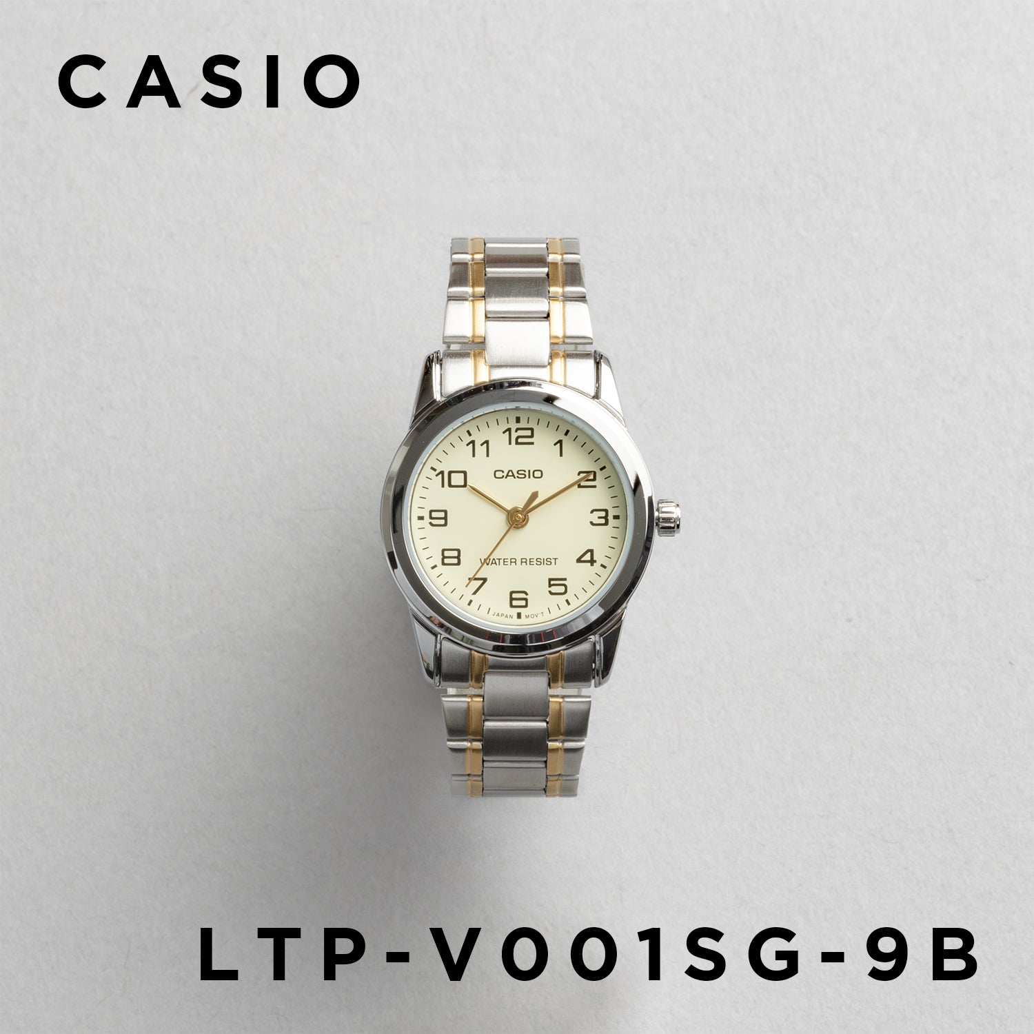 CASIO カシオ LTP-V001SG-9B シルバー×ゴールド イエロー文字盤 アナログ レディース 腕時計