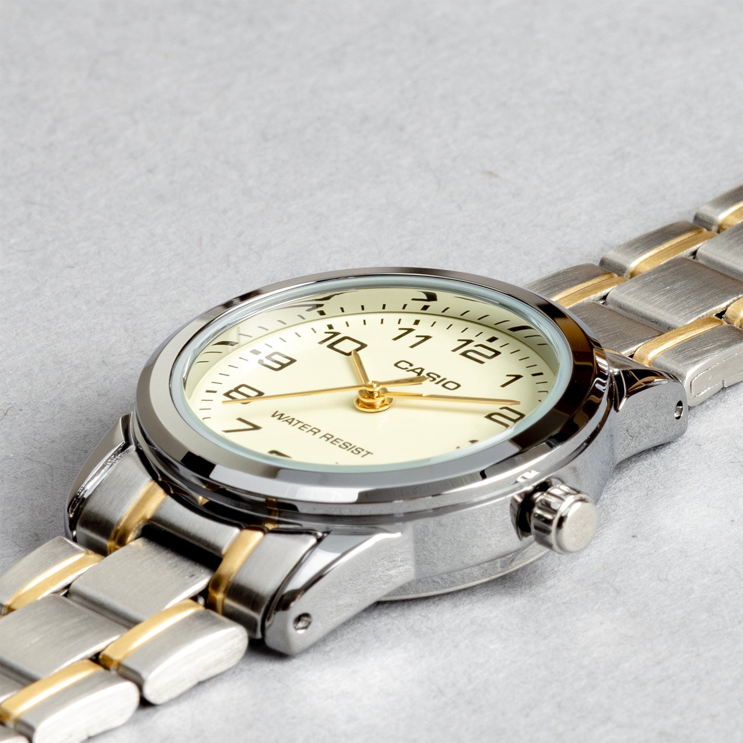 CASIO カシオ LTP-V001SG-9B シルバー×ゴールド イエロー文字盤 アナログ レディース 腕時計