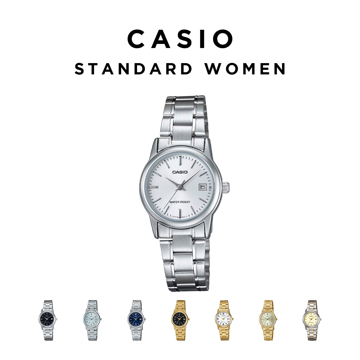 CASIO カシオ LTP-V002D アナログ レディース 腕時計