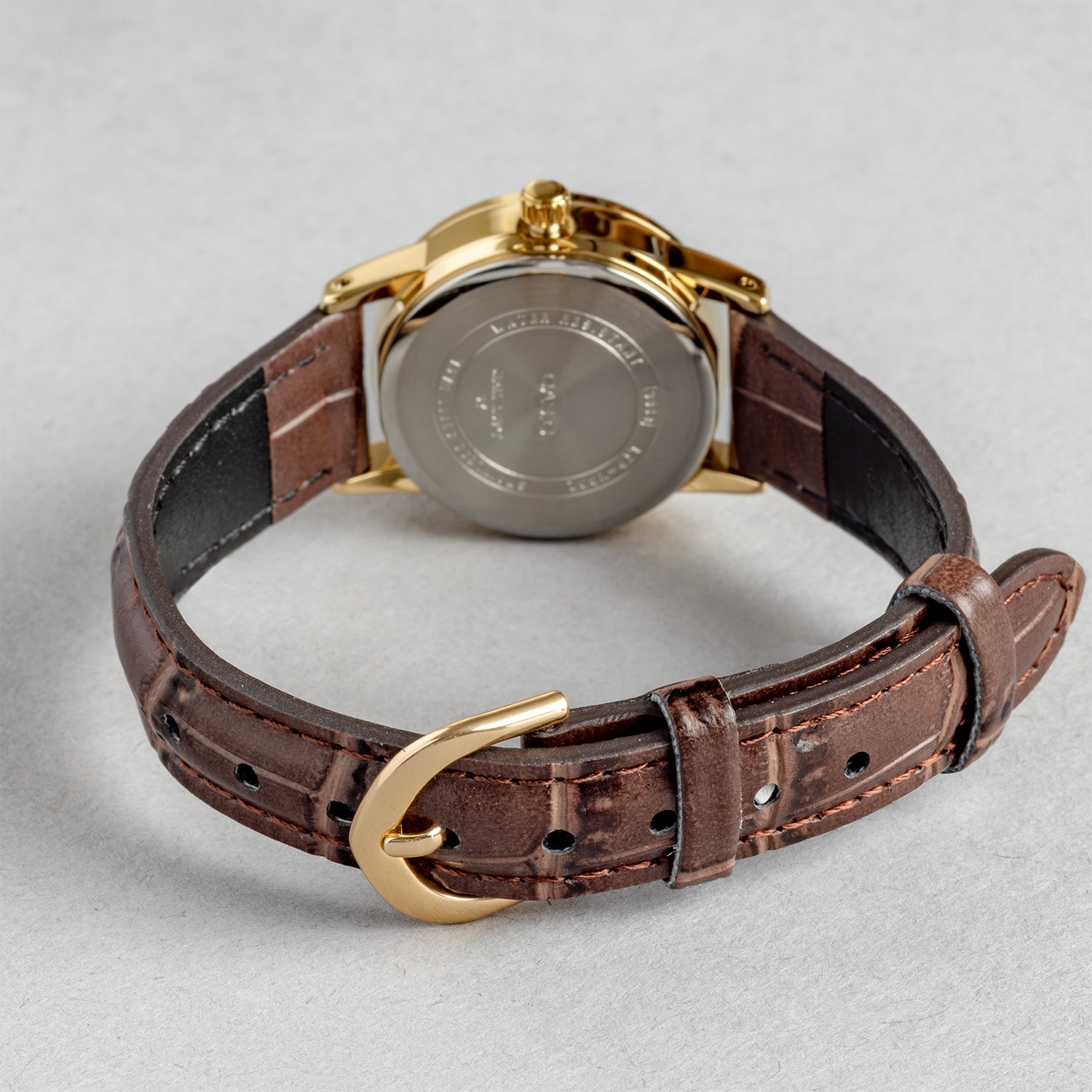 CASIO カシオ LTP-V002GL-9B ブラウン イエロー文字盤 アナログ レディース 腕時計 ベルト