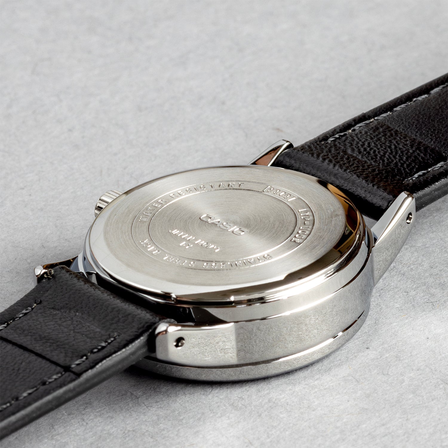 CASIO カシオ LTP-V002L-1B3 ブラック ブラック文字盤 アナログ レディース 腕時計 ケースバック