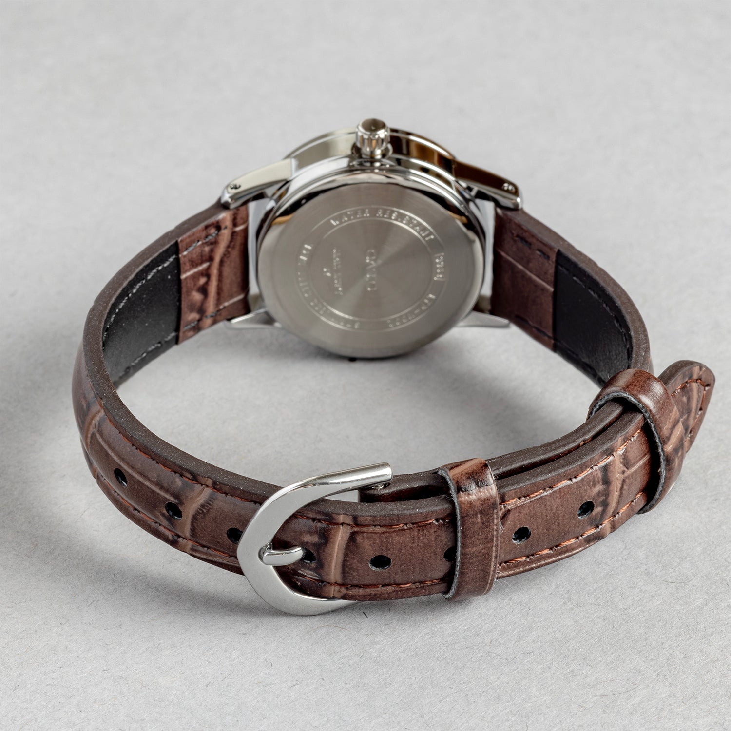 CASIO カシオ LTP-V002L-7B2 ブラウン シルバー文字盤 アナログ レディース 腕時計 ベルト