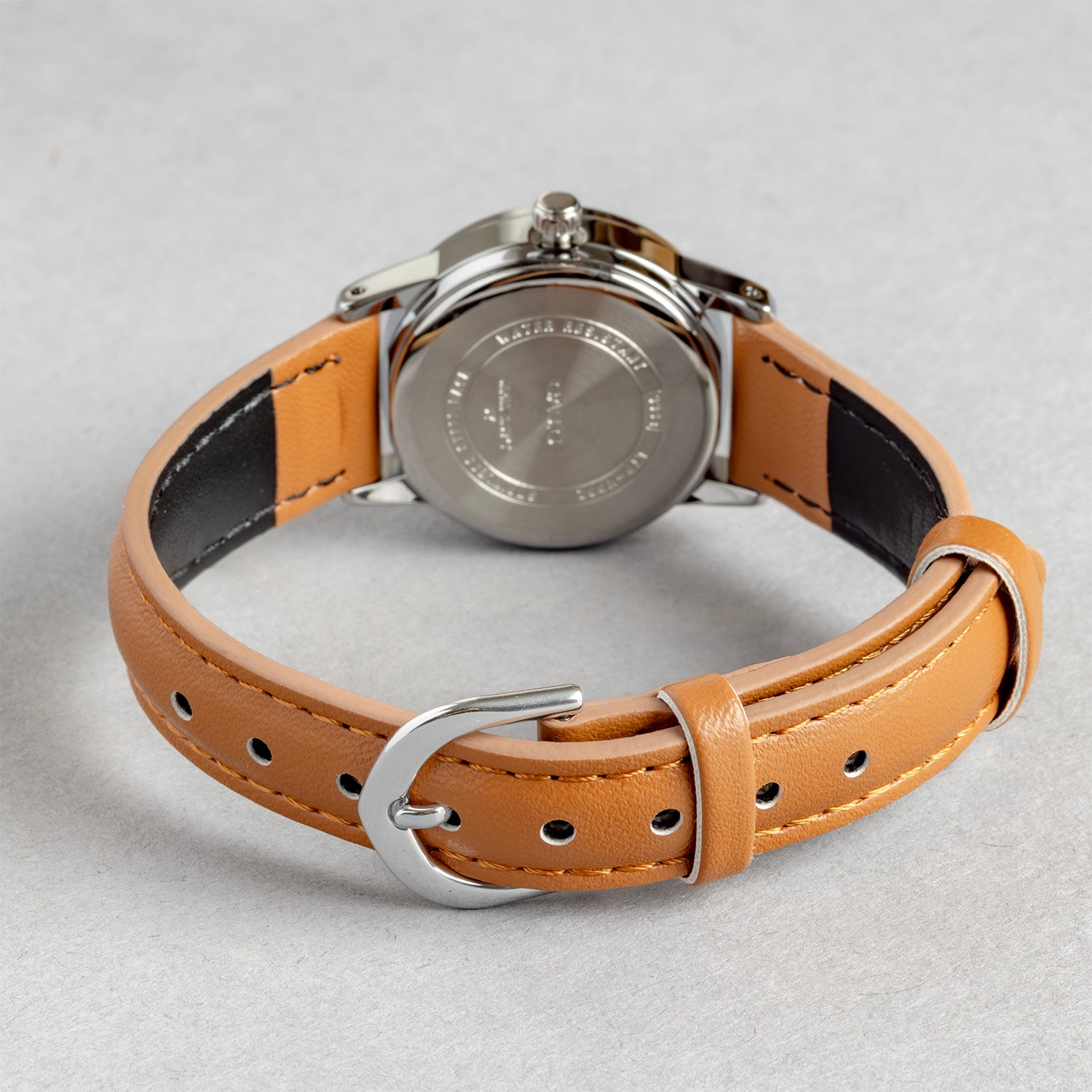 CASIO カシオ LTP-V002L-7B3 ブラウン シルバー文字盤 アナログ レディース 腕時計 ベルト