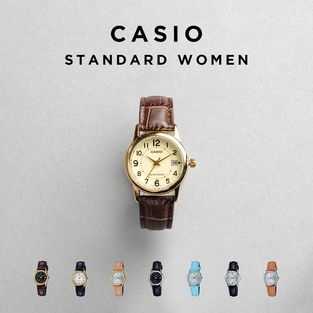 CASIO カシオ LTP-V002L レディース 腕時計 日常生活用防水 10年保証