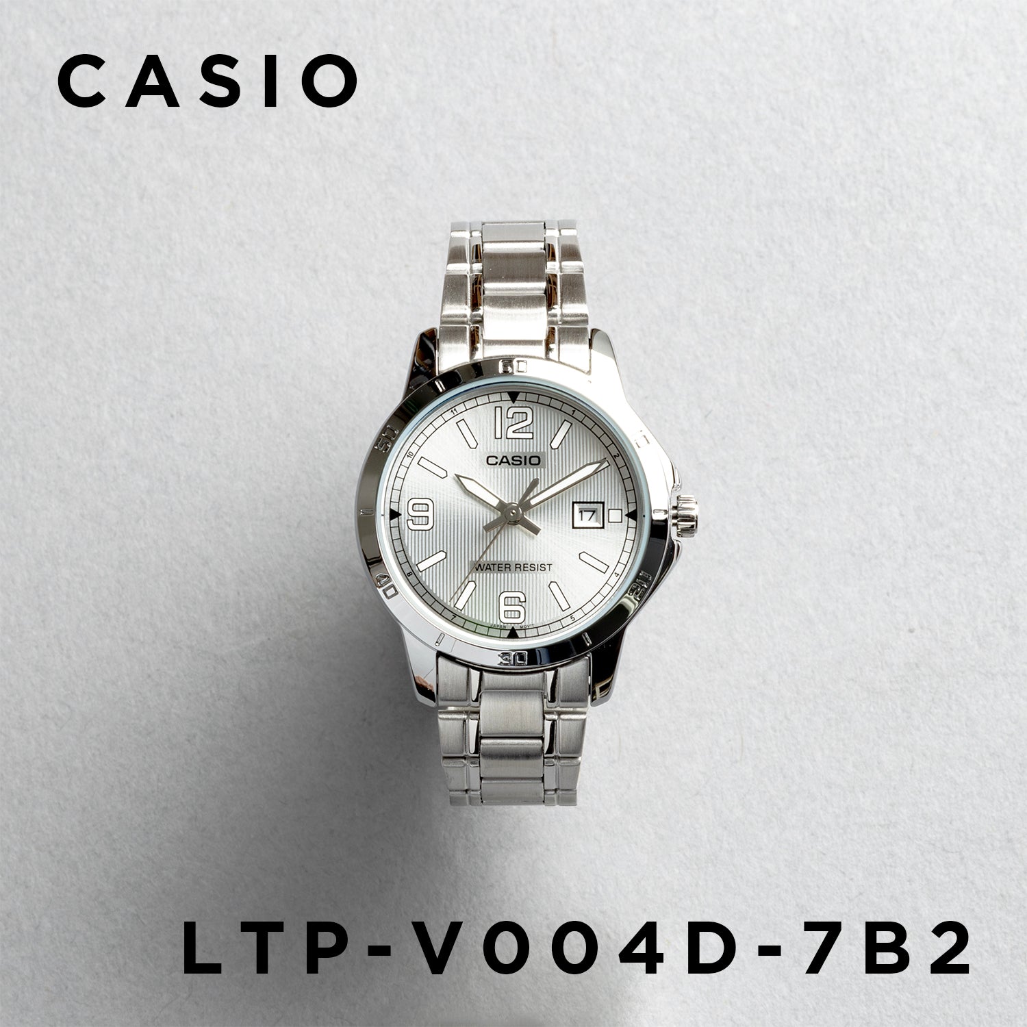 CASIO カシオ LTP-V004D-7B2 シルバー シルバー文字盤 アナログ レディース 腕時計