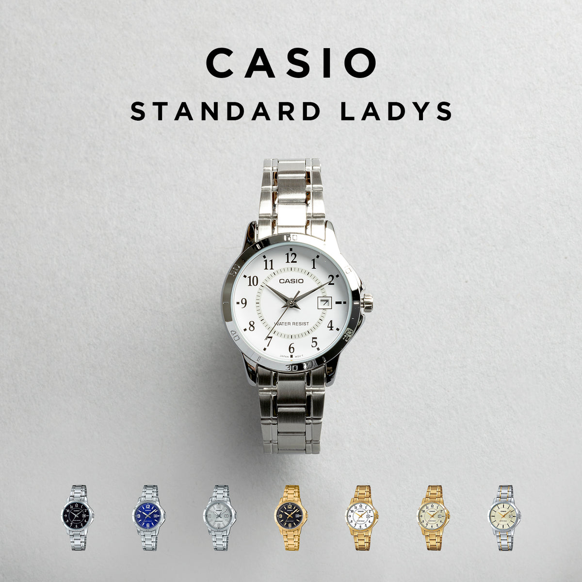 CASIO カシオ LTP-V004D レディース 腕時計 日常生活用防水 10年保証