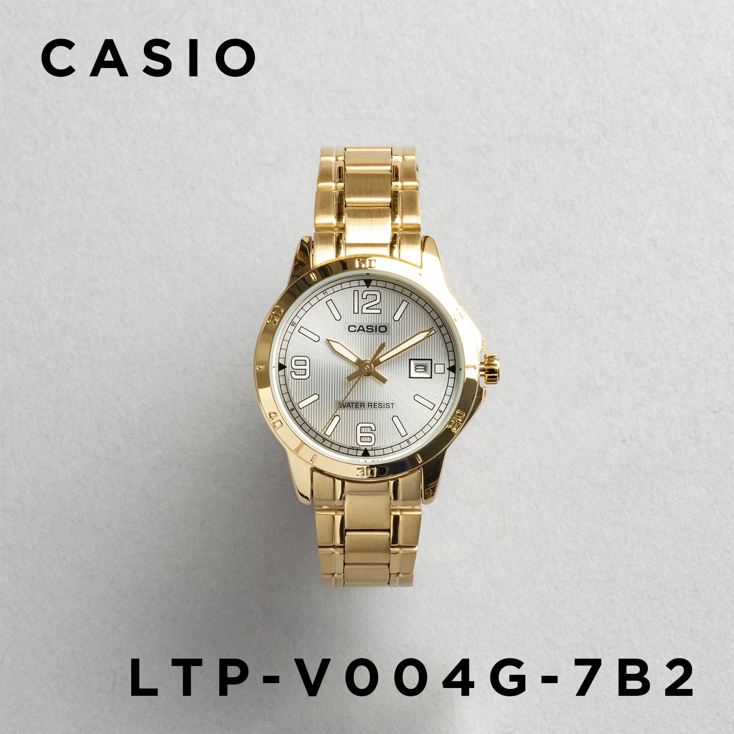 CASIO カシオ LTP-V004G-7B2 ゴールド シルバー文字盤 アナログ レディース 腕時計