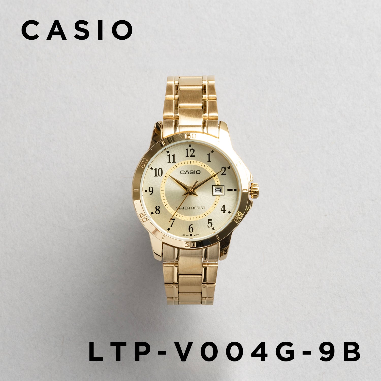 CASIO カシオ LTP-V004G-9B ゴールド シャンパン文字盤 アナログ レディース 腕時計
