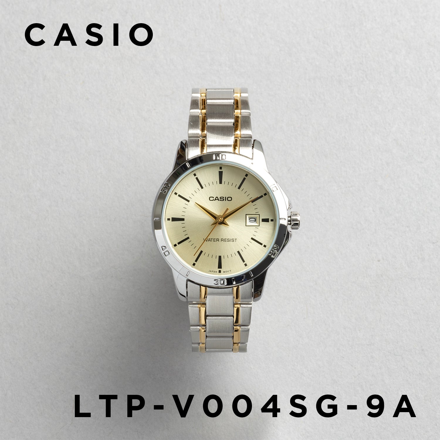 CASIO カシオ LTP-V004SG-9A シルバー×ゴールド シャンパン文字盤 アナログ レディース 腕時計