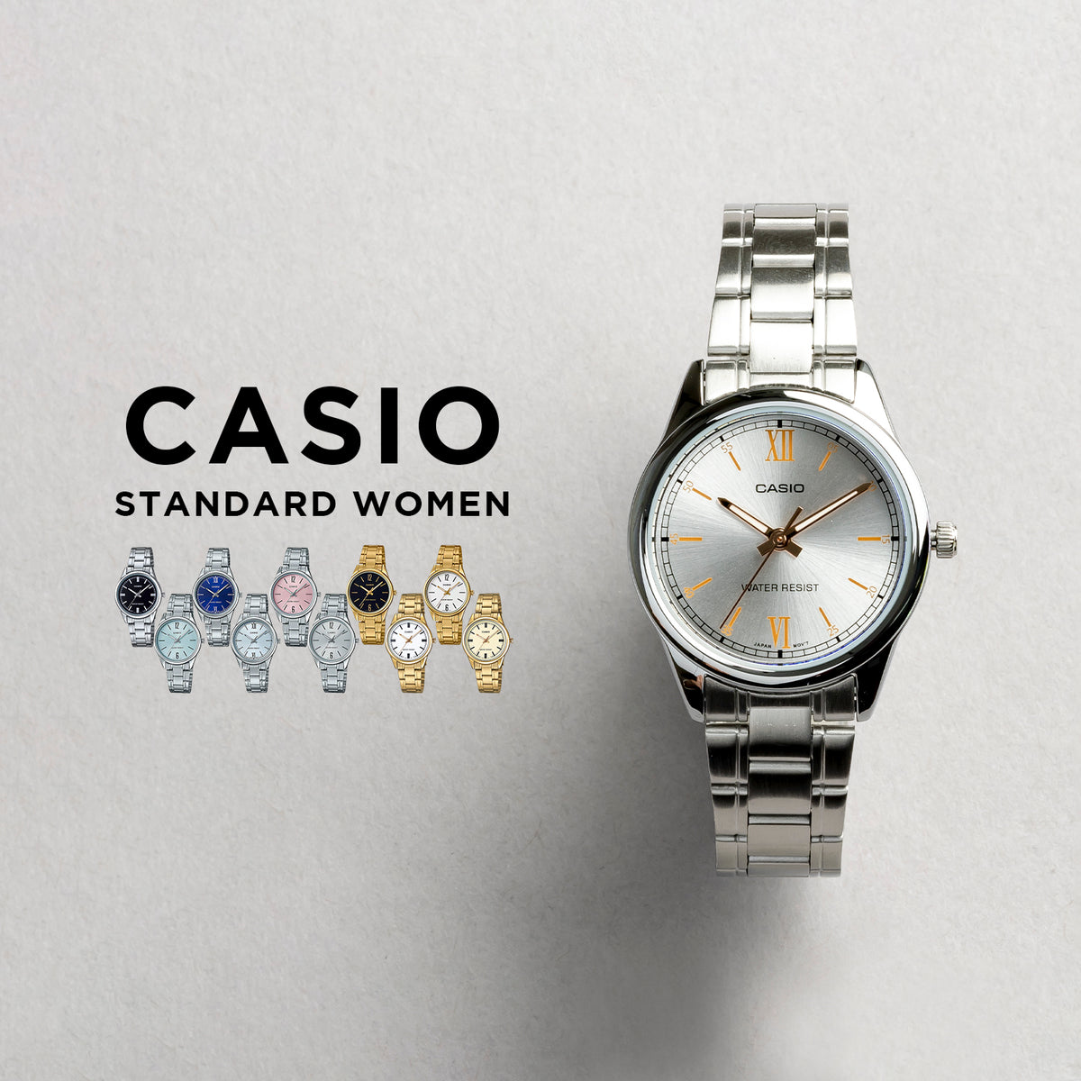 CASIO カシオ LTP-V005D レディース 腕時計 日常生活用防水 10年保証