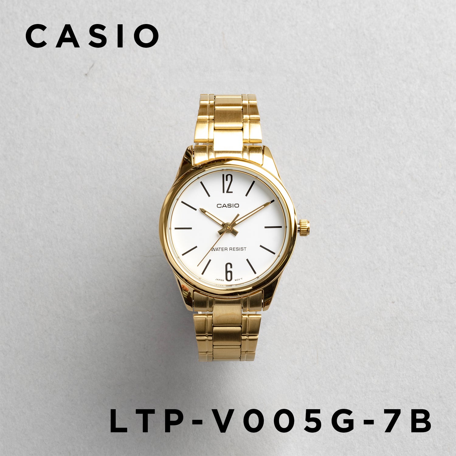 CASIO カシオ LTP-V005G-7B ゴールド ホワイト文字盤 アナログ レディース 腕時計