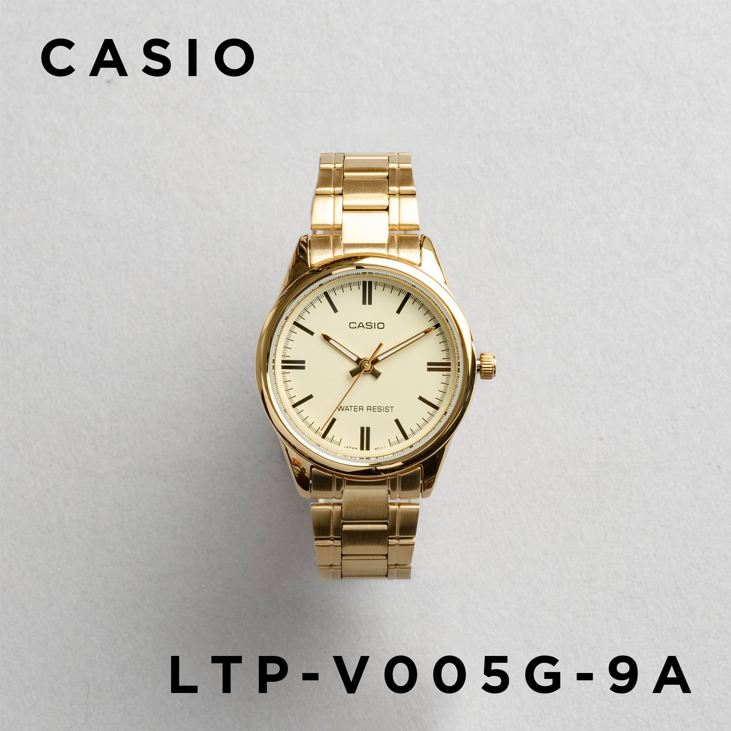 CASIO カシオ LTP-V005G-9A ゴールド ゴールド文字盤 アナログ レディース 腕時計