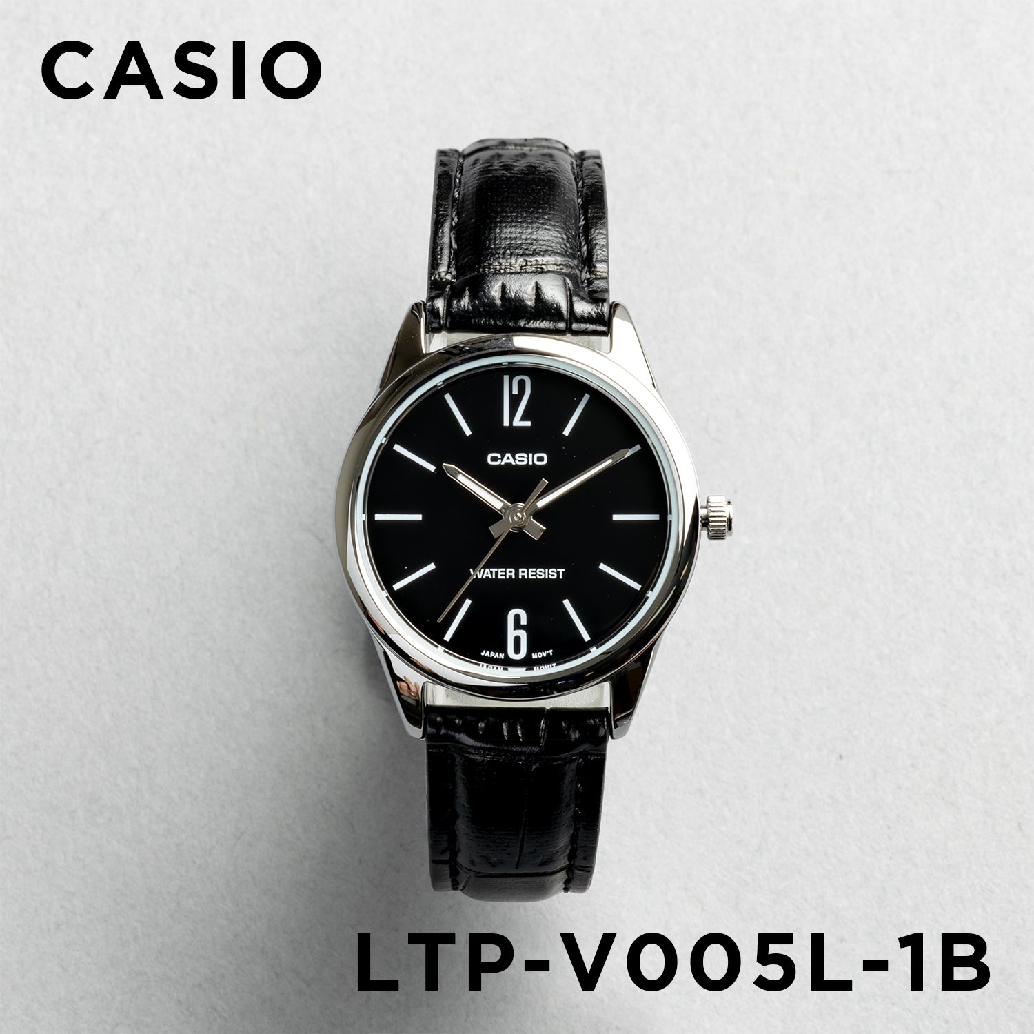 CASIO カシオ LTP-V005L-1B ブラック ブラック文字盤 アナログ レディース 腕時計