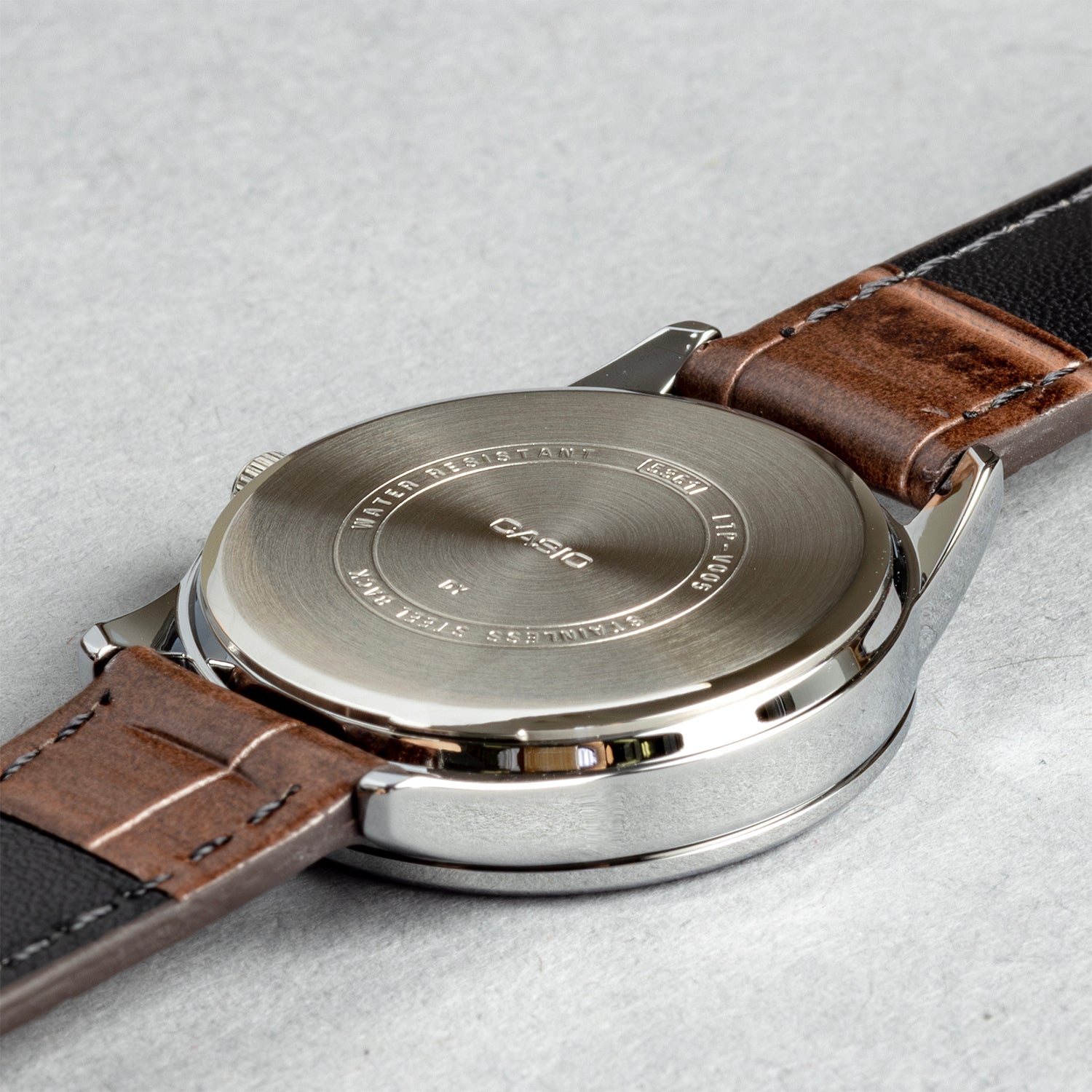 CASIO カシオ LTP-V005L-7B3 ブラウン ホワイト文字盤 アナログ レディース 腕時計