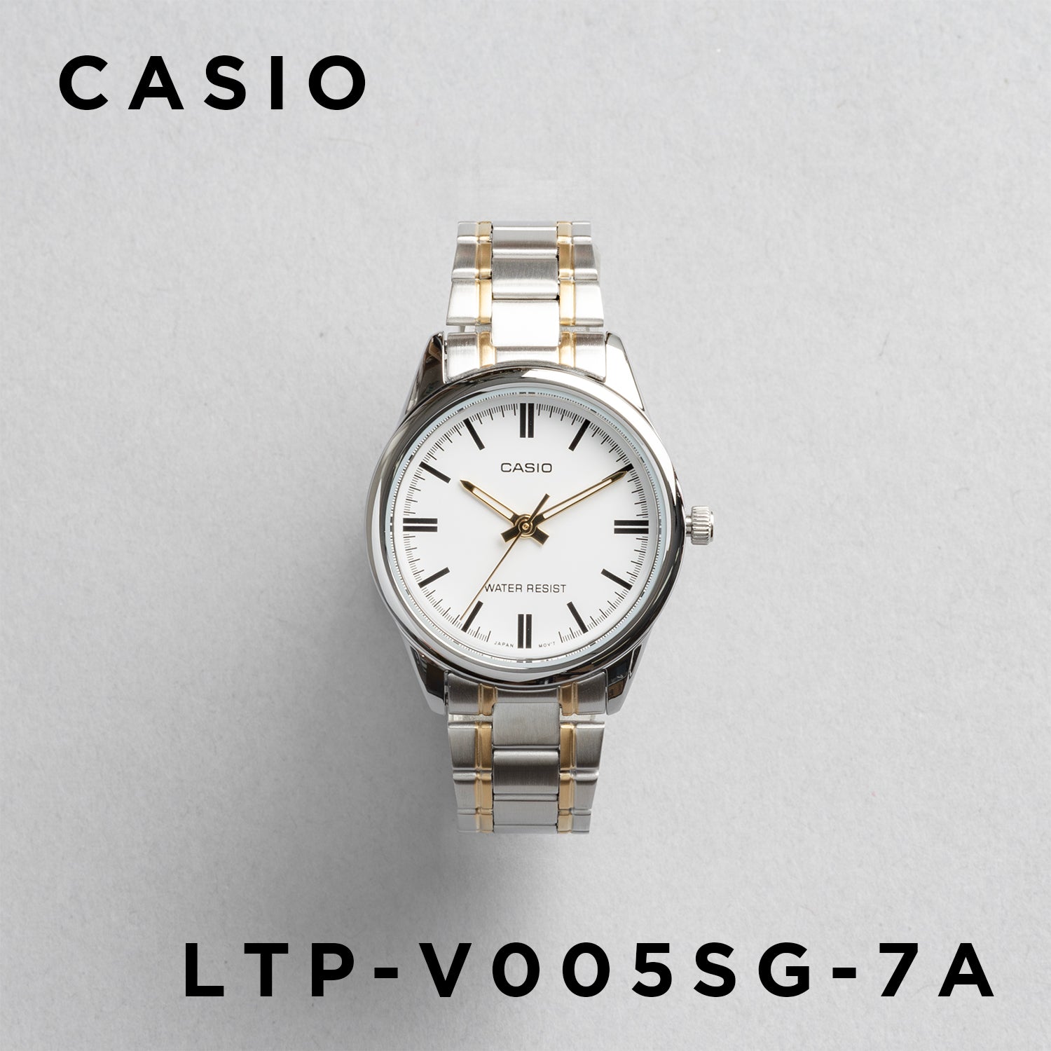 CASIO カシオ LTP-V005SG-7A シルバー&ゴールド ホワイト文字盤 アナログ レディース 腕時計