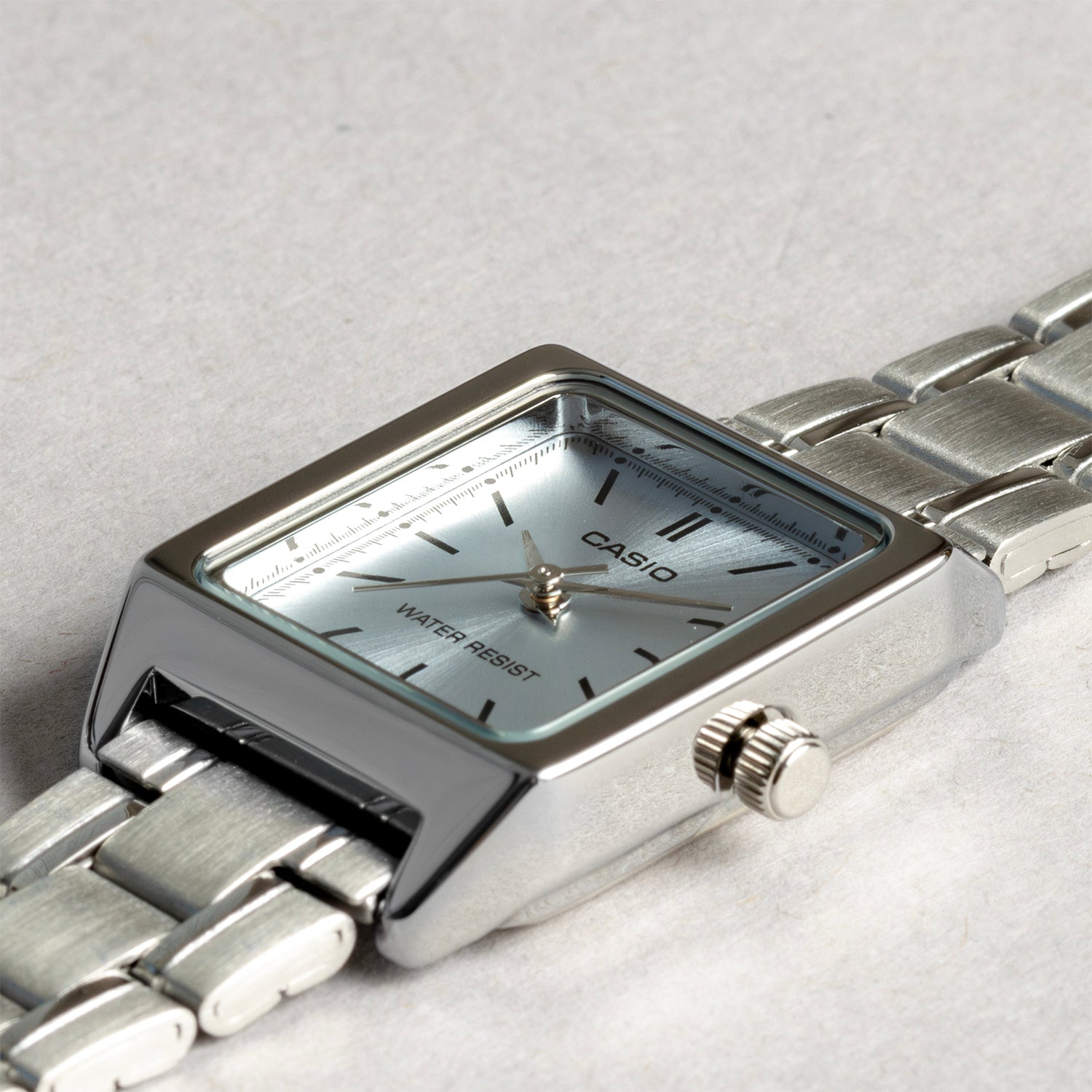 CASIO カシオ LTP-V007D-2E シルバー ブルー文字盤 アナログ レディース 腕時計