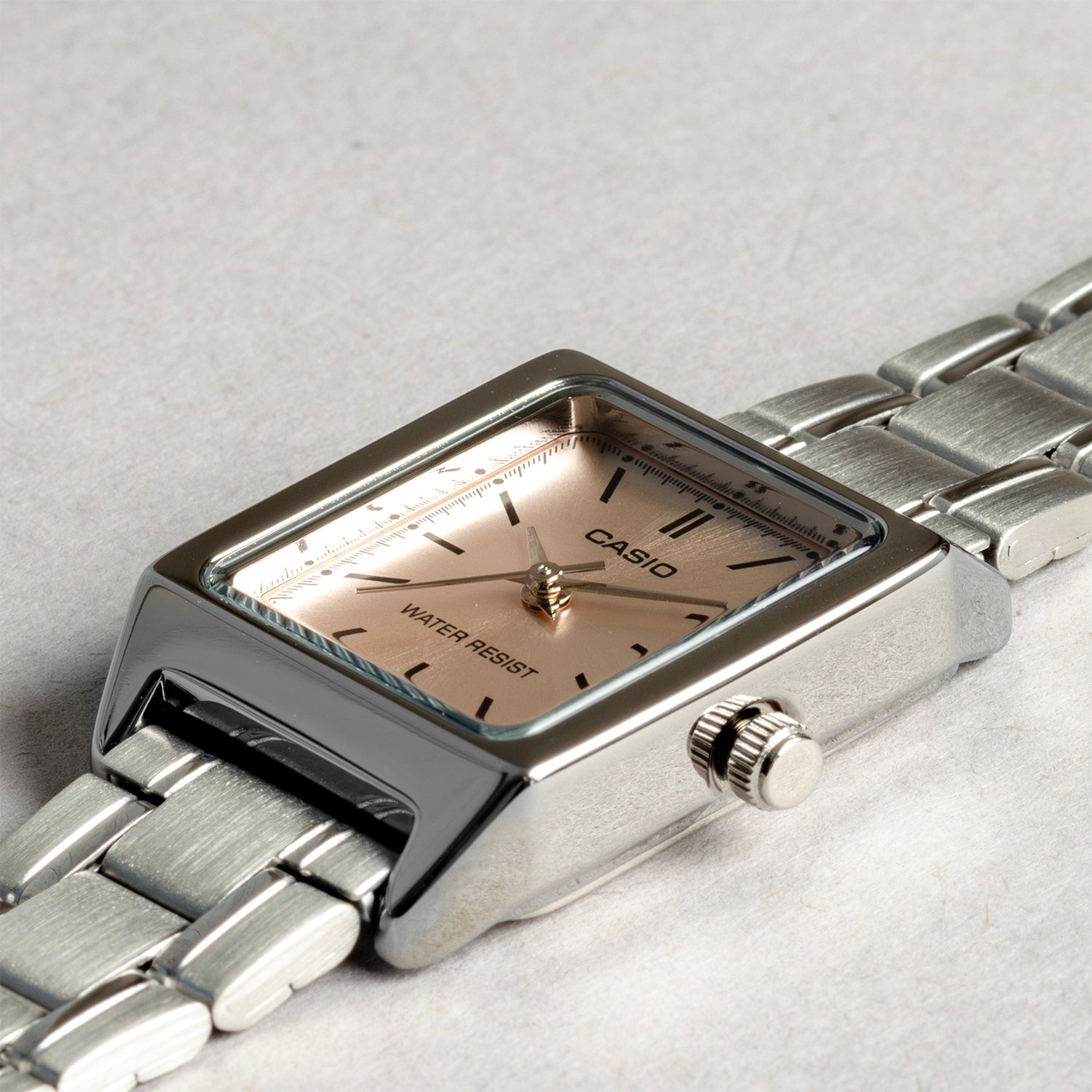 CASIO カシオ LTP-V007D-4E シルバー ピンク文字盤 アナログ レディース 腕時計