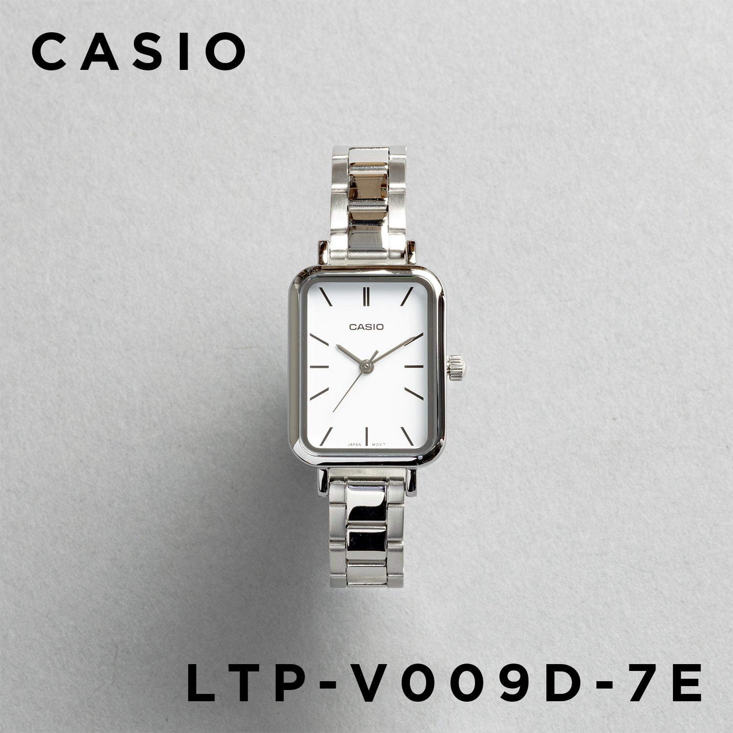 CASIO カシオ LTP-V009D-7E シルバー ホワイト文字盤 アナログ レディース 腕時計