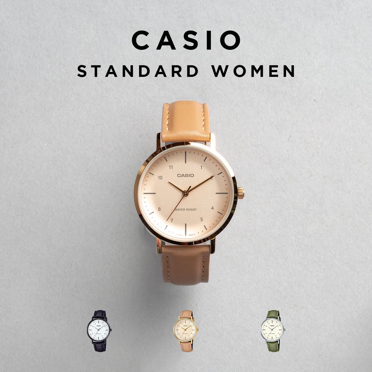CASIO カシオ LTP-VT03L レディース 腕時計 日常生活用防水 10年保証