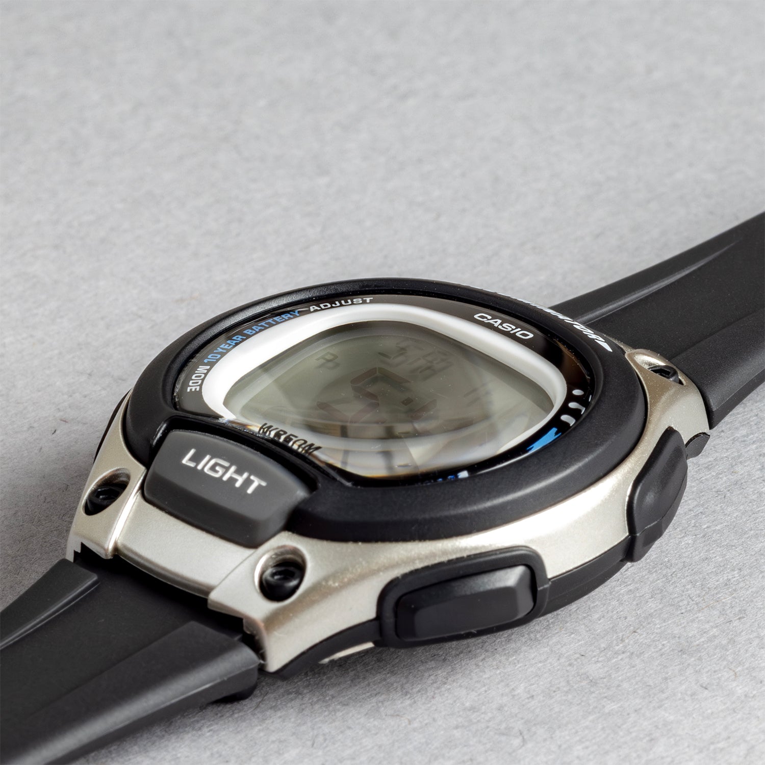 CASIO カシオ LW-203-1A ブラック ブラック文字盤 デジタル レディース 腕時計 斜め