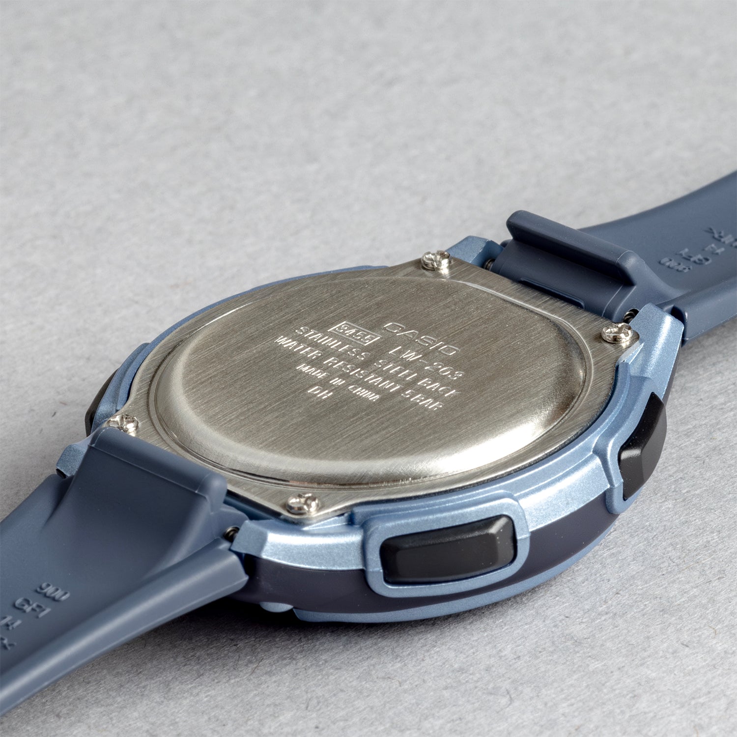 CASIO カシオ LW-203-2A ブルー ブルー文字盤 デジタル レディース 腕時計 ケースバック