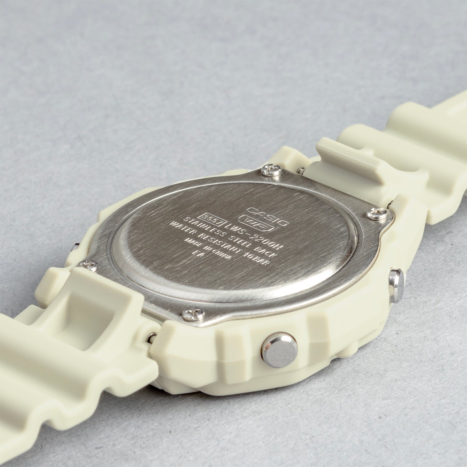 CASIO カシオ LWS-2200H-8A ベージュ グレー文字盤 デジタル レディース 腕時計