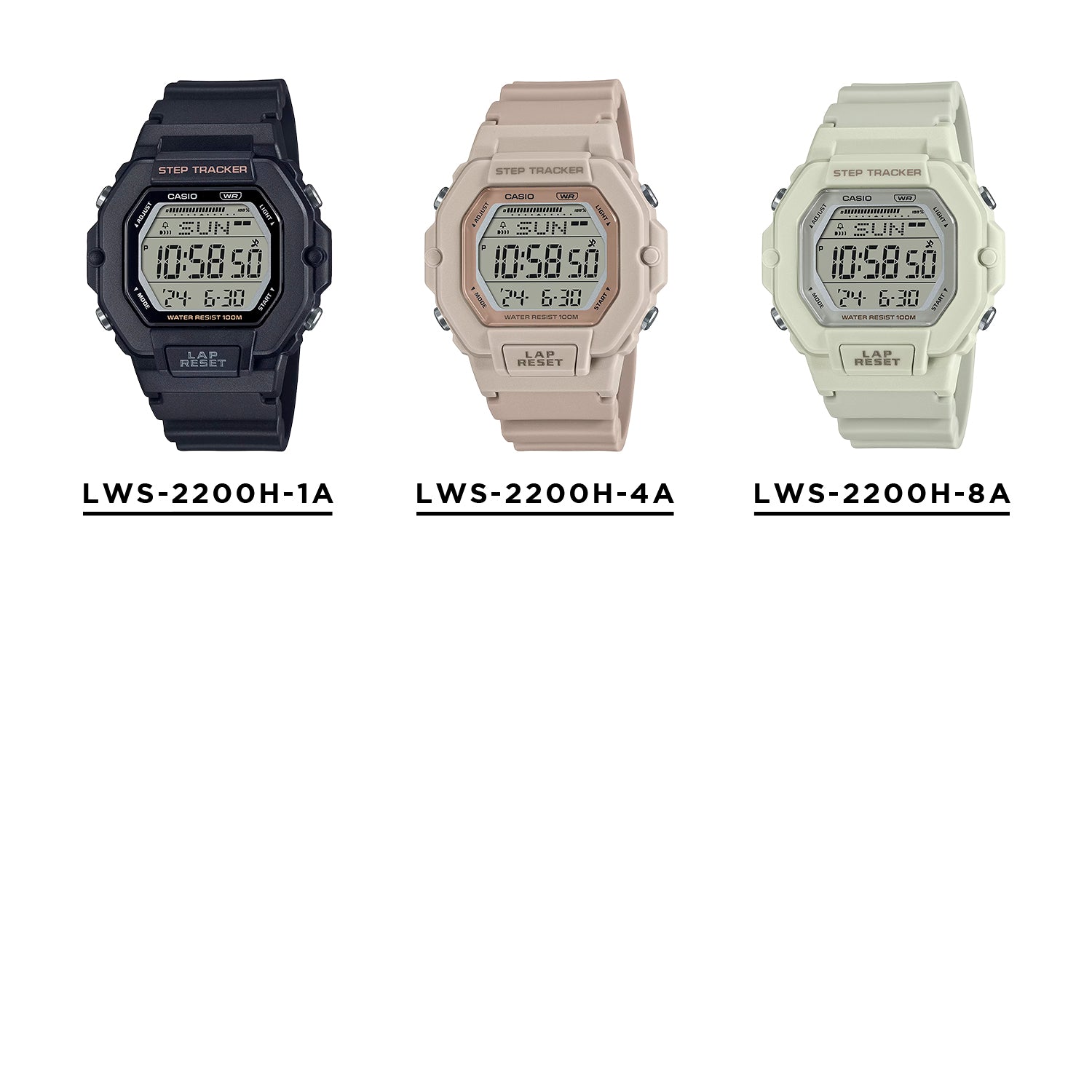 CASIO カシオ LWS-2200H デジタル レディース 腕時計